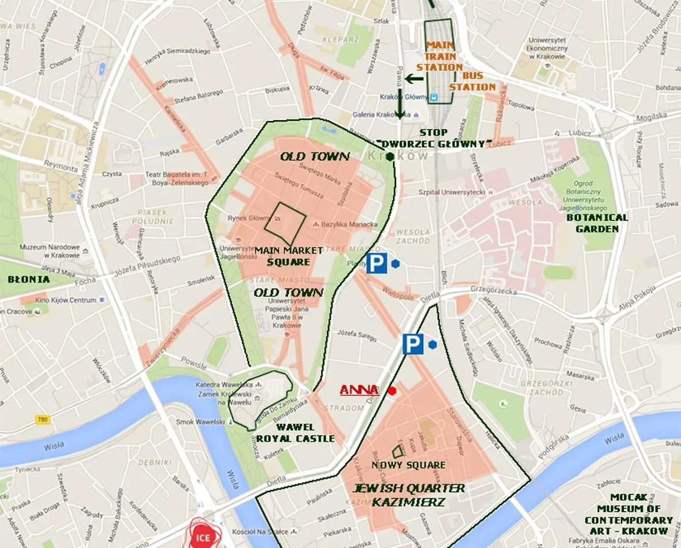 Daire Anna, City Center Krakow